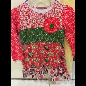 Girl’s boutique Jelly the Pug Christmas dress sz10